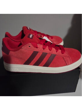 Adidas Scarlet Red Suede Sneakers
